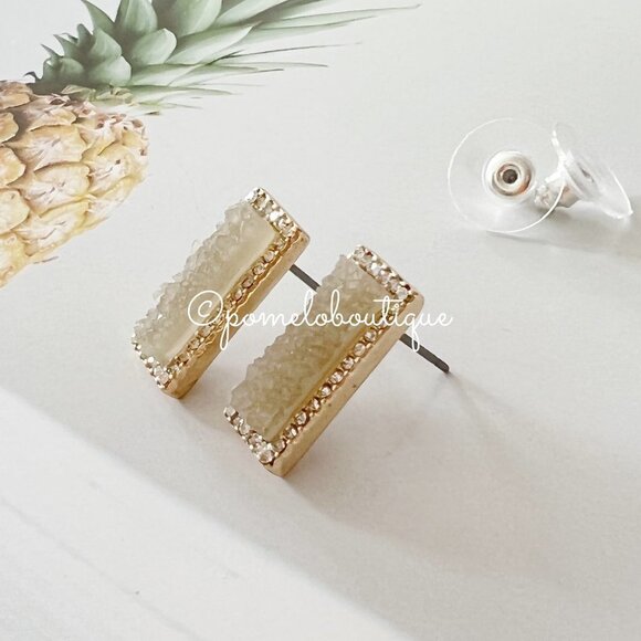 4/$25 BaubleBar Druzy Post Earrings - Picture 5 of 5